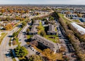 Thumbnail 23 of 30 - Exterior Drone View at Hamlet Apartments, West Des Moines, IA, 50265