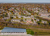 Thumbnail 26 of 30 - Drone View at Hamlet Apartments, Iowa