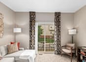 Thumbnail 18 of 35 - Spacious Living Room With Private Balcony at Encore Townhomes, Michigan , 48315