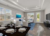 Thumbnail 6 of 38 - Warm Living And Dining Room at Encore at West Valley, White Lake, Michigan