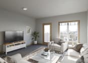Thumbnail 9 of 25 - Rendering of a furnished Living room