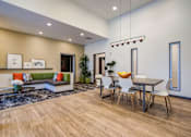Thumbnail 9 of 37 - Clubhouse Kitchen Breakfast Bar with Stools at Discovery Heights, Washington