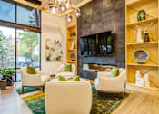 Thumbnail 6 of 37 - Lounge Area With TV at Discovery Heights, Issaquah, Washington