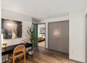 Thumbnail 32 of 43 - Room with desk and chair at Solera Apartments, Washington, 98056