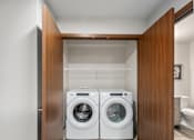 Thumbnail 8 of 21 - In-home washer and dryer at Kendrick Landing Apartments in Lakewood, WA
