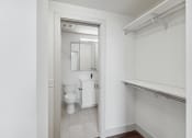 Thumbnail 7 of 46 - an empty bathroom with a toilet and a sink