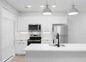 Thumbnail 40 of 58 - Fully Equipped Kitchen at Crossline, Columbus, OH, 43201