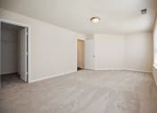 Thumbnail 15 of 46 - an empty living room with a door to a closet