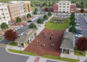 Thumbnail 25 of 29 - an aerial view of the plaza