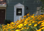Thumbnail 31 of 39 - Entrance with yellow flowers