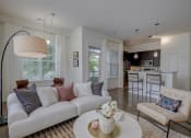 Thumbnail 25 of 55 - Living Room With Kitchen at The Lincoln Apartments, Raleigh
