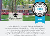 Thumbnail 1 of 10 - J Turner Research announces the 2023 Elite 1%  ORA Power Ranking of conventional properties with the best online reputation in the nation based on individual ORA scores.