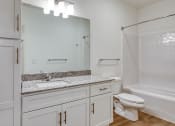 Thumbnail 10 of 40 - a bathroom with a sink and a toilet and a showerat The Walker Virginia Center in Glen Allen, VA 23059