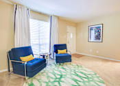 Thumbnail 10 of 45 - Carpeted Living Room at Montecito, Raleigh, 27609