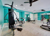 Thumbnail 17 of 27 - Fitness Area at Montecito West in Raleigh, NC