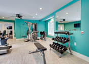 Thumbnail 15 of 27 - Gym at Montecito West in Raleigh, North Carolina