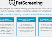 Thumbnail 27 of 27 - A poster explaining how PetScreening.com makes life easier for everyone.
