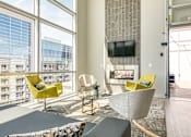 Thumbnail 18 of 36 - Seating inside the Sky Lounge at Helix Apartments in Chesapeake VA