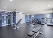 Thumbnail 19 of 29 - the gym at the landing at pullman apartments in pullman
