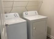 Thumbnail 62 of 78 - a washer and dryer in a room with a white wall and a closet