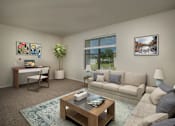 Thumbnail 3 of 21 - a living room with a couch and a table
