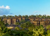 Thumbnail 43 of 51 - an aerial view of an apartment complex surrounded by trees at Terraces at High Mountain, Huntsville Alabama