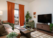 Thumbnail 5 of 22 - Living Room with TV at Sundance at Baxter Meadows, Montana