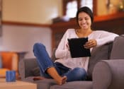 Thumbnail 10 of 13 - Resident Relaxing at Green Street Apartments, Brookline, 02446