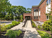 Thumbnail 1 of 33 - Ramp and sidewalk to exterior entrance at 735 Truman, Hyde Park, Massachusetts