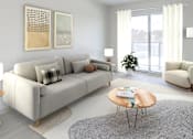 Thumbnail 2 of 8 - Living Area With TV at Sylk Towers, Ontario, N2A 1B1
