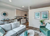 Thumbnail 15 of 34 - Living Room With Kitchen at Upton Flats, Seattle, 98126