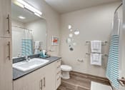 Thumbnail 23 of 34 - Bathroom With vanity Lights at Upton Flats, Seattle, Washington