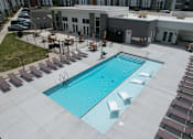 Thumbnail 25 of 27 - Swimming pool at The Landing Apartments, Indiana