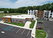 Thumbnail 1 of 27 - Aerial view of the apartment complex at The Landing Apartments, Avon, IN