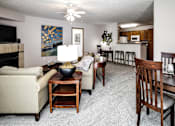 Thumbnail 25 of 46 - Living Area With Kitchen at Standing Bear Lake, Omaha, Nebraska