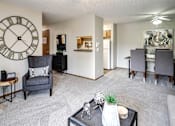 Thumbnail 62 of 70 - Carpeted Living Area at The Pointe, LaVista, NE, 68128