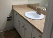 Thumbnail 36 of 36 - a bathroom with a sink and a mirror