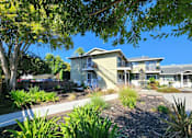 Thumbnail 7 of 50 - A house with a tree in front of it.