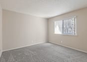Thumbnail 34 of 51 - A room with a window and a carpeted floor.