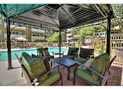 Thumbnail 7 of 37 - Shaded Lounge Area By Pool at Aviana, Mountain View, California
