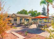 Thumbnail 94 of 103 - Shaded Lounge Area By Pool at Balboa Apartments, Sunnyvale, 94086