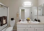 Thumbnail 62 of 80 - Bathroom With Vanity Lights at Casa Alberta Apartments, Sunnyvale, California