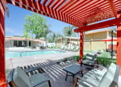 Thumbnail 73 of 80 - Swimming Pool With Lounge Chairs at Casa Alberta Apartments, Sunnyvale, California