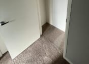 Thumbnail 26 of 31 - a small room with a closet and a door