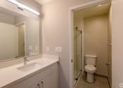 Thumbnail 19 of 20 - the preserve at ballantyne commons bathroom with sink toilet and shower