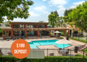 Thumbnail 1 of 29 - an image of a pool and a house with a 199 deposit