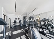 Thumbnail 25 of 35 - two treadmills and other exercise equipment in a gym
