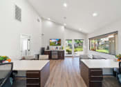 Thumbnail 34 of 35 - the preserve at ballantyne commons apartment living room and dining area