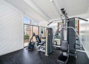 Thumbnail 24 of 41 - a gym with weights and cardio equipment in a home
