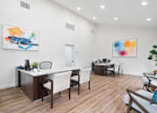 Thumbnail 20 of 41 - an open living room with a dining room table and chairs